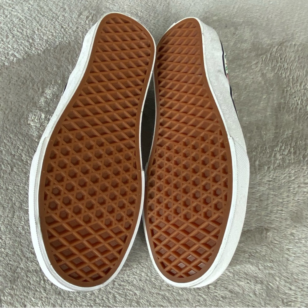 Vans Classic Slip-On Shoes Mens Size 6.5 Womens 8 Floral Canvas Skate Casual NEW - Picture 9 of 10